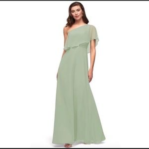 Azazie dusty sage dress